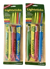 Coghlan’s Weatherproof 12 Hr Camping Light Sticks 2 Packs Of 4 Color New In Box