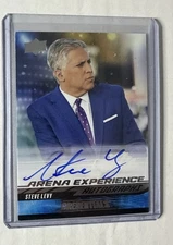 2024-25 UD Credentials Arena Experience Autographs AE-SL Steve Levy Card