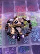 Kandi Bracelet  Dark Cacao Theme  Custom Jewelry  Rave Bracelet