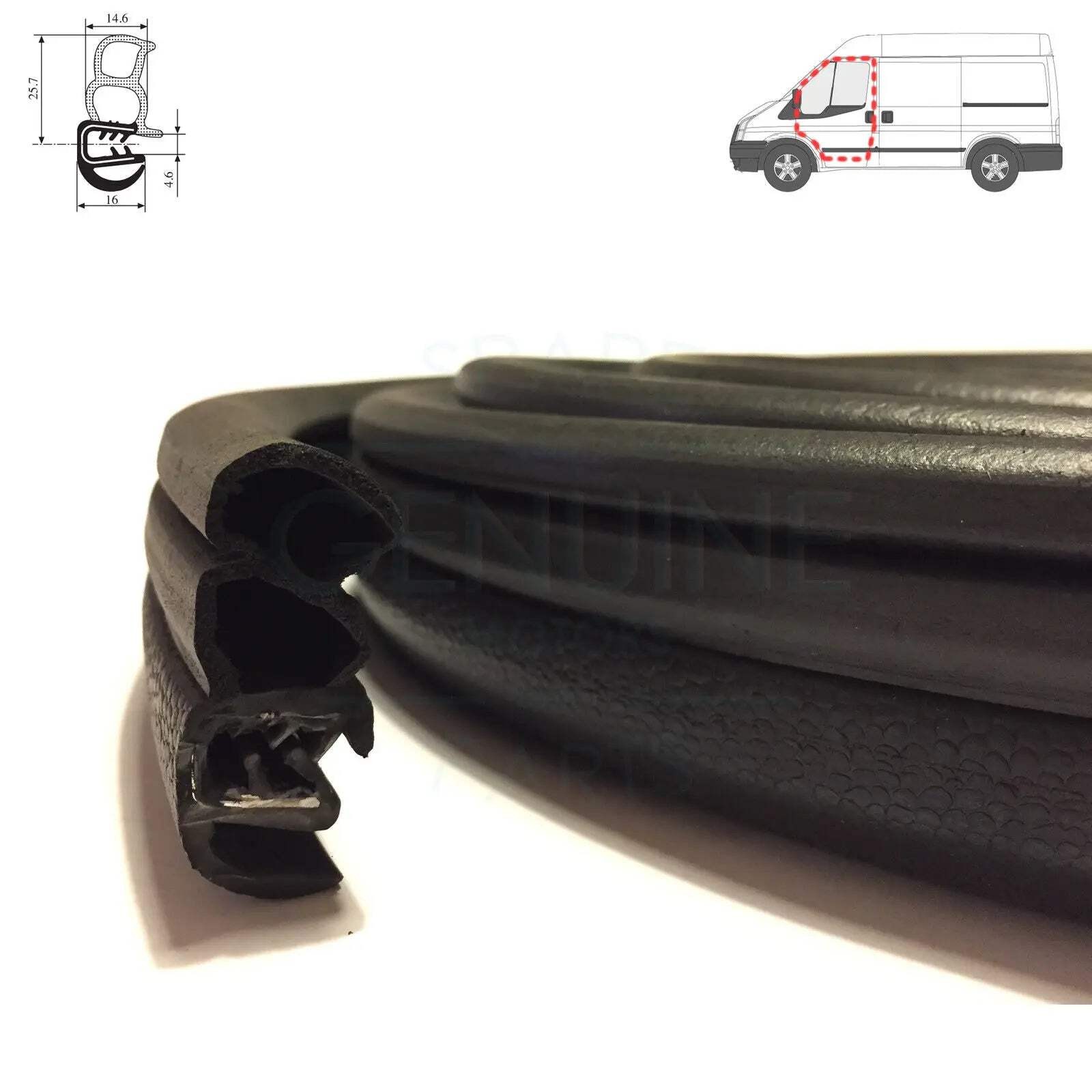 Front Door Aperture Weatherstrip Rubber Seals For Ford Transit MK7 (2006-2013) (