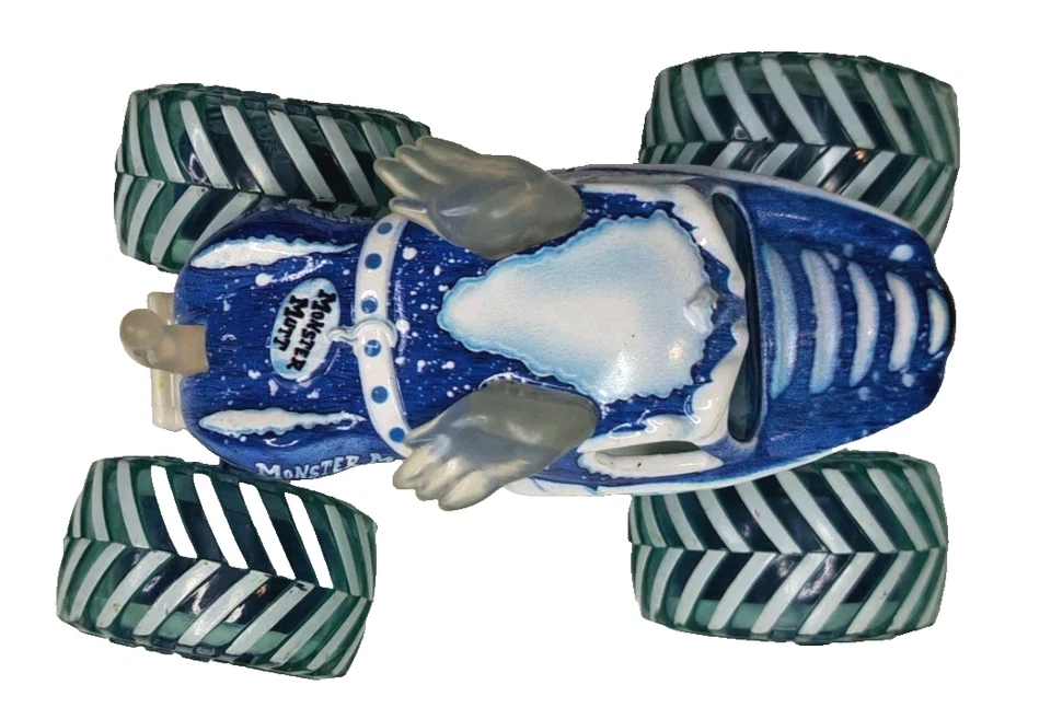 Spin Master Monster Jam Fire & Ice Mutt грузовик ТОЛЬКО ЛЕД отдельная игрушка синий белый - Изображение 4 из 4