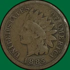 1885 Indian Head Cent Choice Good G+/VG Coin #41850
