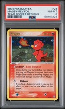 2004 POKEMON EX TEAM ROCKET RETURNS #24 MAGBY-REVERSE FOIL PSA 8 on eBay