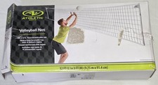 Athletic Works Volleyball Net, 32' x 3'Tournament-size Net NEW DAMAGED BOX