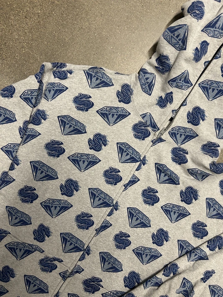 Bbc мороженое бриллиант доллар S04 серый толстовка с капюшоном пуловер #Pharrell XL BBCICECREAM - Изображение 3 из 4