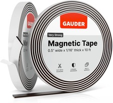 Magnetic Tape Extremely Self Adhesive 0.5 Inch x 10 Feet Magnetic Strips M