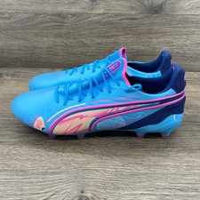 Puma King Ultimate Volume Up Soccer Cleats Blue Men's 11 108069 220