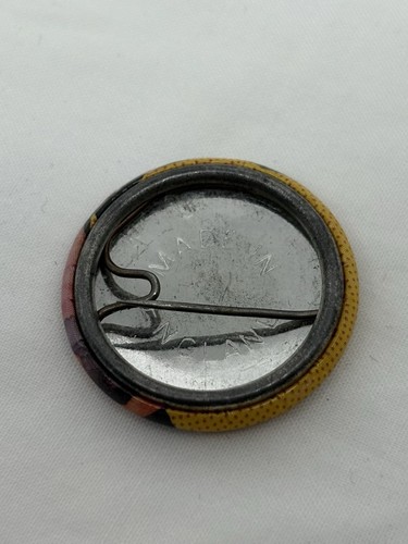 Vtg WHAM George Michael Andrew Ridgeley 1980s Badge Pin Singer Songwriter Wham! - Picture 2 of 4