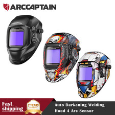 2026 ARCCAPTAIN Welding Helmet Auto Darkening, 3.94"X3.66" Large Viewing Screen