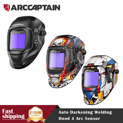 2026 ARCCAPTAIN Welding Helmet Auto Darkening, 3.94''X3.66'' Large Viewing Screen