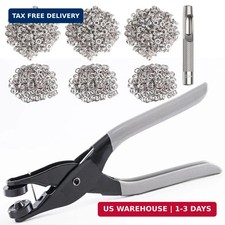300Pcs 3/8 Inch Grommet Tool Kit, 10mm Handheld Eyelet Kit, Grommets Pucher with