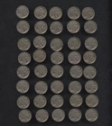 BUFFALO NICKEL ROLL OF 40 1936 P EXACT ITEMS