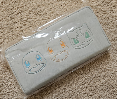 LOUNGEFLY POKEMON KANTO STARTERS ZIP WALLET Charmander Bulbasaur Squirtle -  NWT