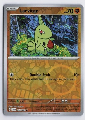 Larvitar - PAL #110/193 SV02: Paldea Evolved Common Reverse Holo NM