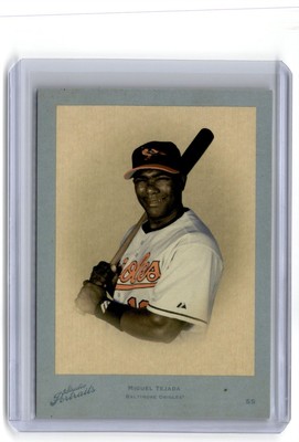2005 Donruss Studio Portraits Throwback Threads Miguel Tejada 08/35 Orioles