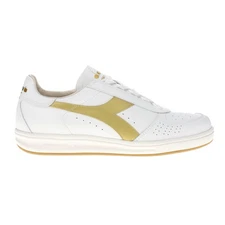 diadora B.Elite H Italia Sport Perforated Lace Up  Mens White Sneakers Casual Sh