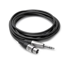 Hosa HXS-005 Pro Balanced REAN XLR3F to 1/4 in TRS Cable 5 ft 