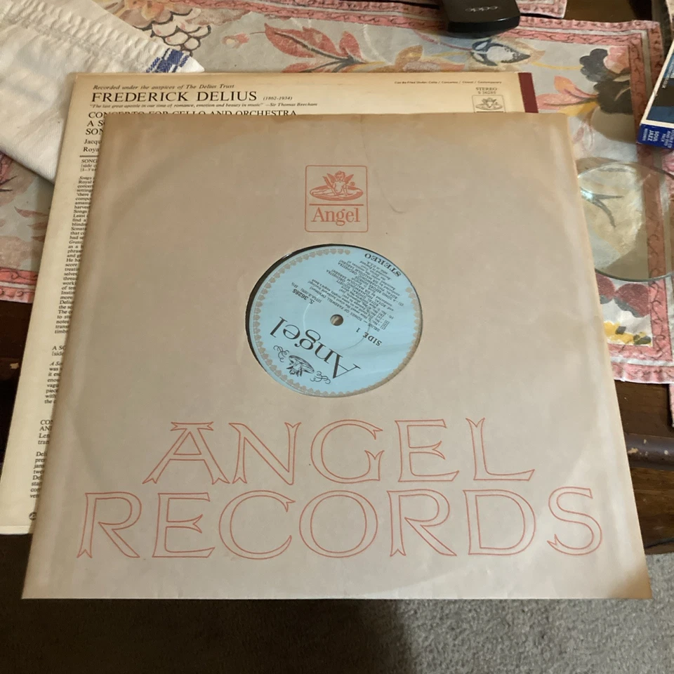 Delius: Cello Concerto, du Pre, Sargent/Royal Phil, Angel S.36285, EX - Image 3 of 4