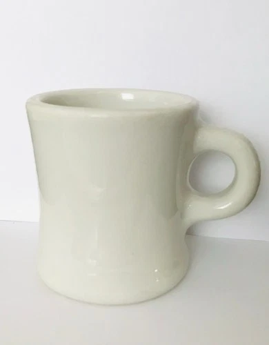 Vintage Hall China Coffee Mug Heavy Chunky Diner Classic White Restaurant Ware