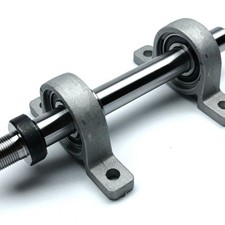 DIY Wood Lathe Cutter Shaft Headstock Spindle Bearing Fit Mini Chuck M14 Thread