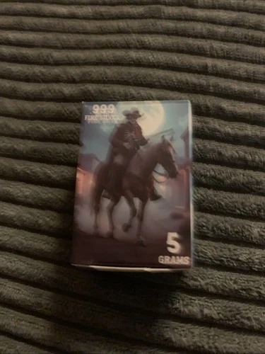 Fine Silver Skeleton Cowboy Pan Silver Company 5 Gram Art Bar Limited