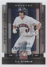 2008 Donruss Elite Extra Edition Aspirations Die-Cut 37/150 TJ Steele #90 0b0