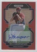2022 Panini Prizm Draft Picks Red 5/50 William Kempner #PDP106 Auto 0p0