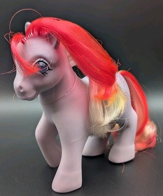 Vintage 1985 My Little Pony G1 Twinkle Eyed Sky Rocket Purple Fireworks