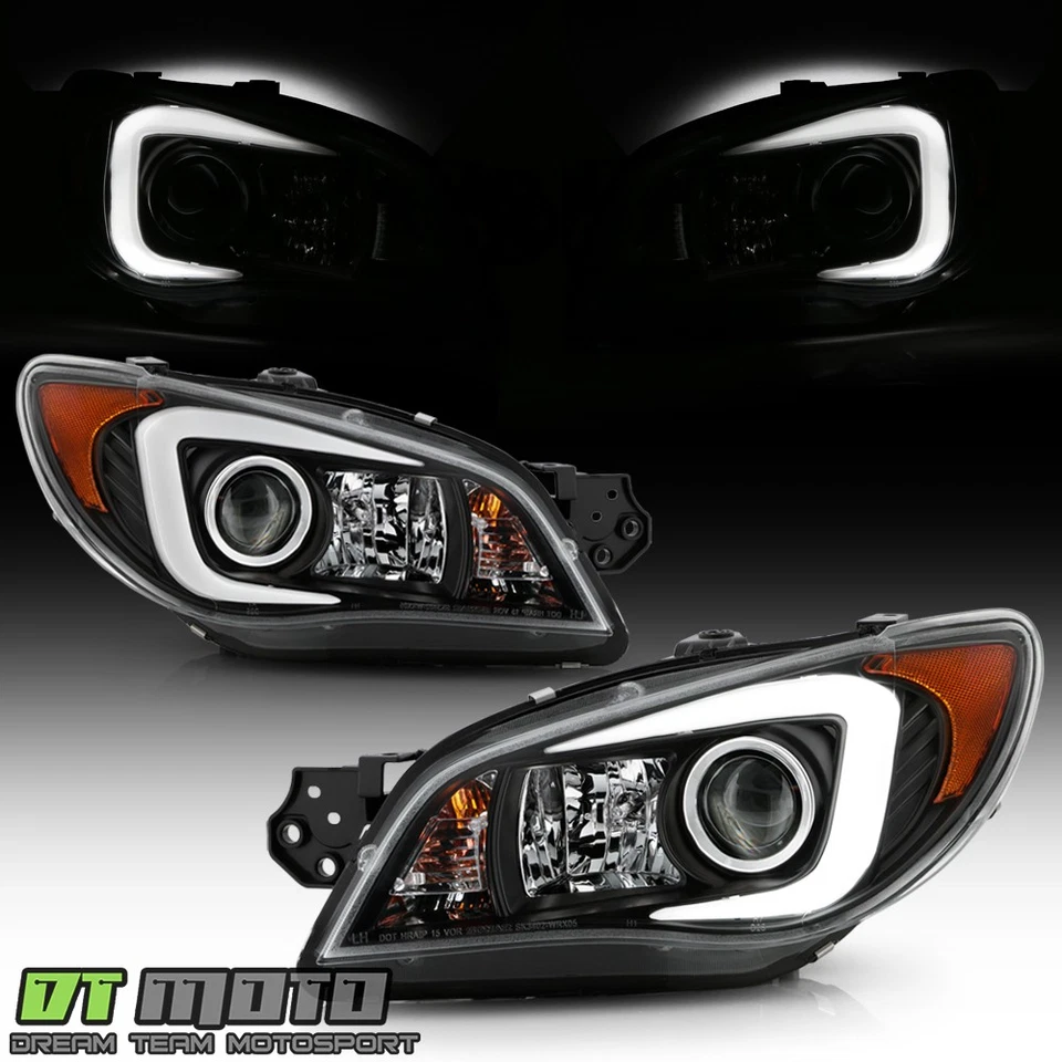 Faros proyectores tubo LED negro [halógeno] para Subaru Impreza WRX 2006-2007 Foto 2 de 4