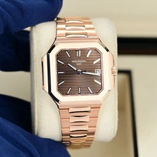 Patek Philippe Cubitus Watch 40MM Brown Index Hour Markers Dial Rose Gold 5