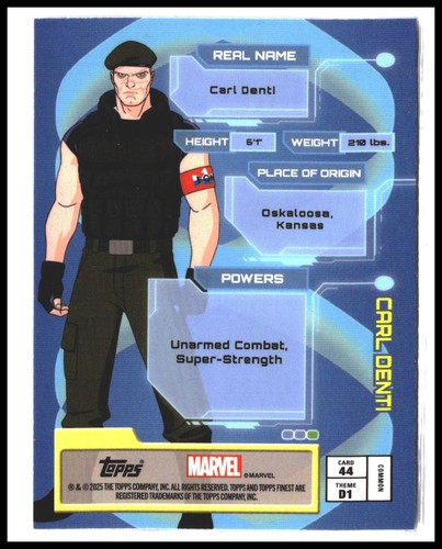Carl Denti #44 2025 Topps Finest X-Men '97 - Picture 2 of 2