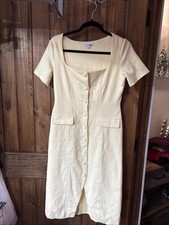Women’s Yellow Fashion, Nova Pencil Dress Size Medium