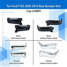 1 Pair Rear Bumper End Caps For 09-14 Ford F-150 Withwithout Sensor Holes 1 Pair Rear Bumper End Caps For 09-14 Ford F-150 Withwithout Sensor Holes