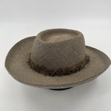 Borsalino Antica Casa Fondata Nel 1857 Panama Straw Hat With Feathers - Size M