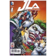Justice League of America #1 Cover 2 - 2015 series DC comics NM minus [u`