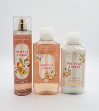 Bath  Body Works Pretty as Peach Body Mist Body Wash  Body Lotion Set of 3