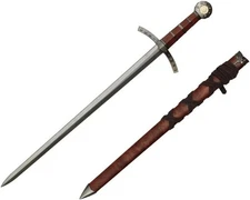 Wuu Jau Co H-26035WD Crusader Knights of Templar Short Medieval Cosplay Sword