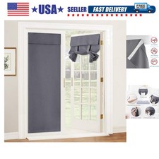 French Door Curtain - Privacy Thermal Insulated Door Window Curtain for Patio...