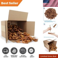 Roasted Pig Ears for Dogs - GigaBite Slivers, 2 Pounds of Chewy Goodness