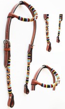 Horse Show Bridle Western Leather Headstall 79RT03
