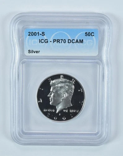 2001-S Kennedy Half Dollar Silver PR70 DCAM ICG *2339