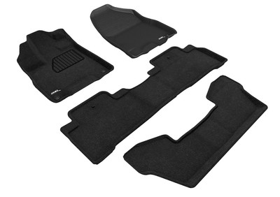 For 2017-2020 ACURA MDX Floor Mat ELEGANT BLACK R1 R2 R3