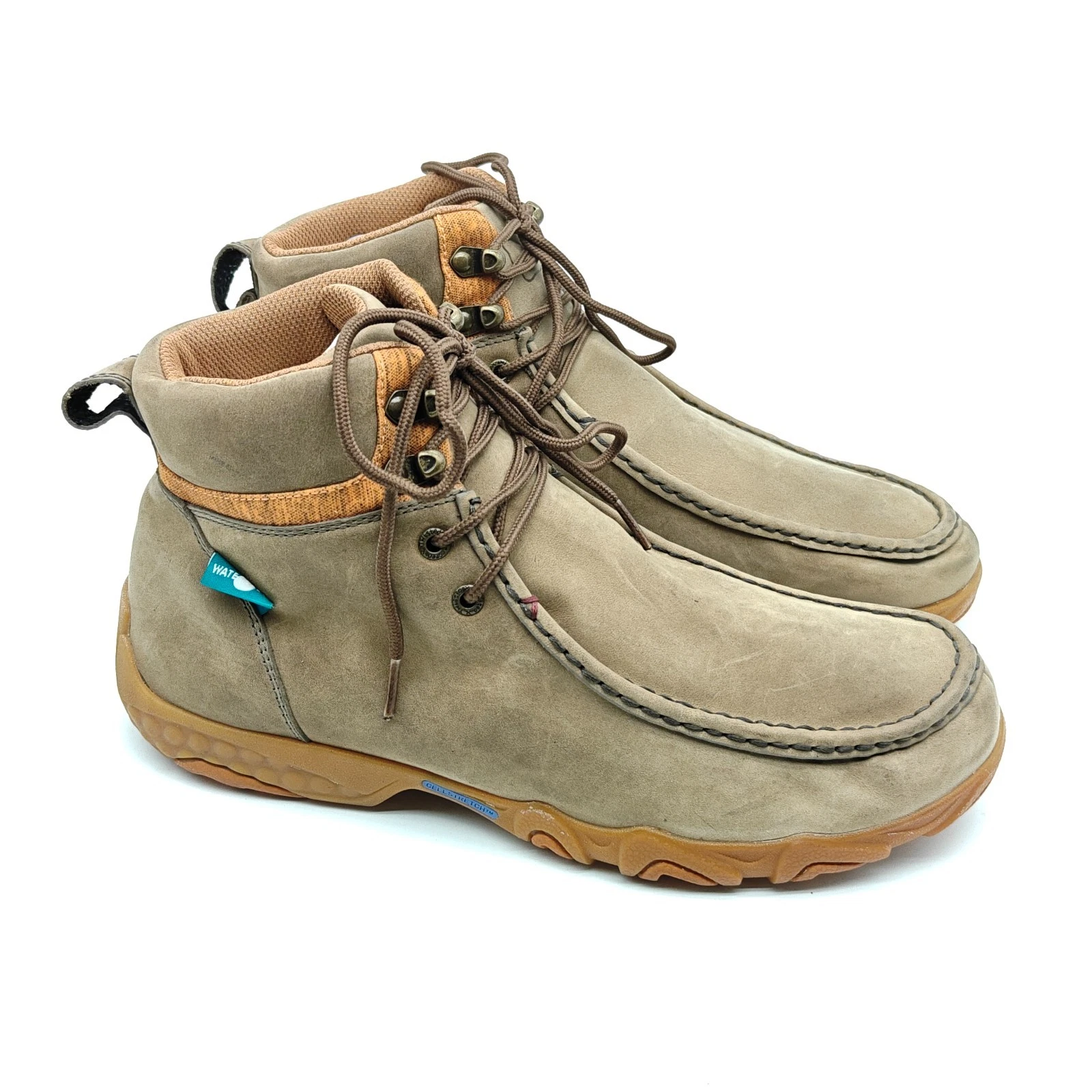 Twisted X Boots Mens Size 10 Brown Leather Hiking Chukka Sales Sample