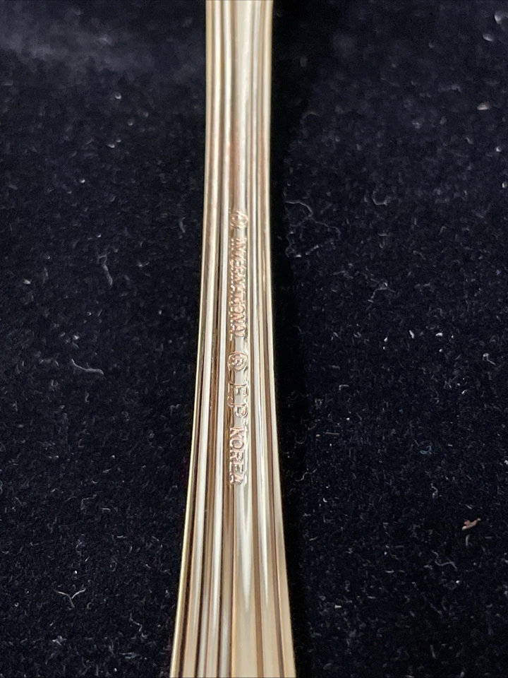 Flauta clásica internacional chapada en oro 1 cuchara perforada TOTALMENTE NUEVA Foto 3 de 3