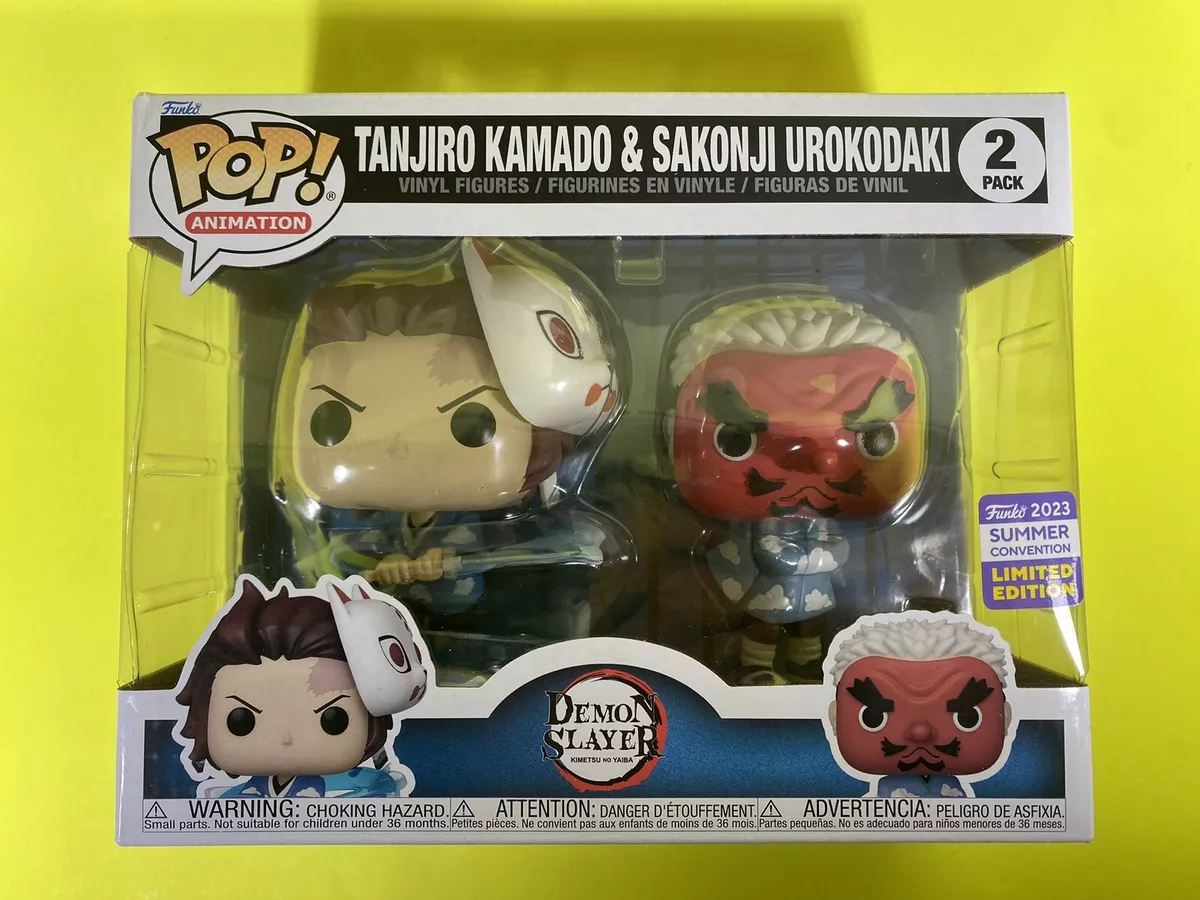 Pop! Tanjiro Kamado & Sakonji Urokodaki 2-Pack