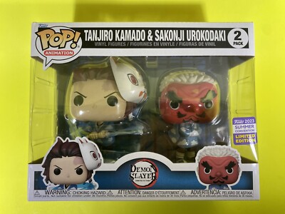 Funko 鬼滅の刃 Tanjiro & Sakonji 2 pack Funko Pop Tanjiro Kamado & Sakonji Urokodaki 2 Pack SDCC