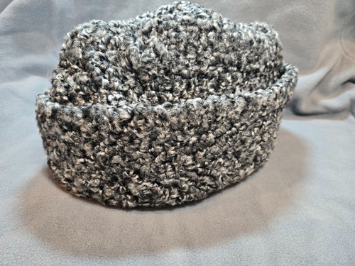 Vintage Dobbs Karakul Diplomat Gray Wool Hat Large