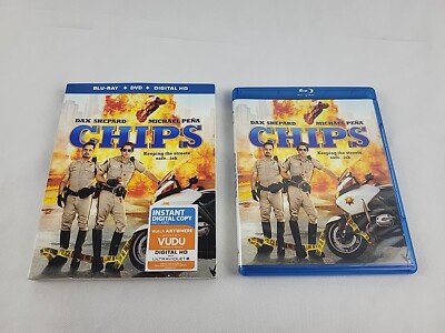 CHIP's (Blu-ray/DVD, HD, 2017) W/Slipcover Tested and Working
