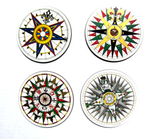 Vintage 1992 New York Public Library NYPL Coasters Kitchen Bar Dining