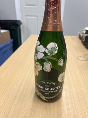 Vintage Perrier-Jouet Fleur De Champagne Bottle~1976~Hand Painted